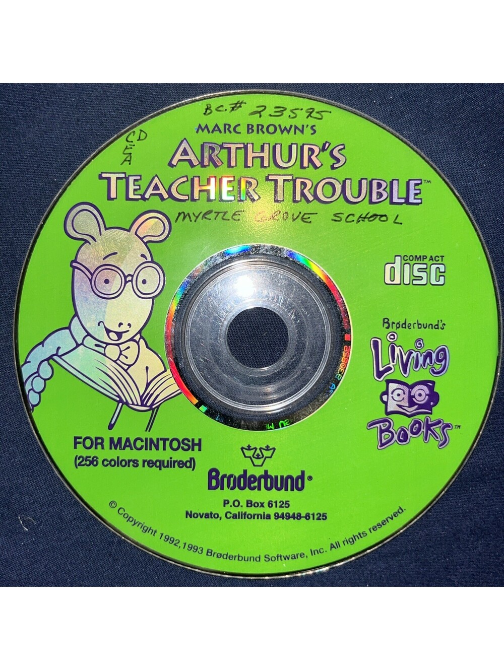 Arthur’s Teacher Trouble For Macintosh (Disc Only)